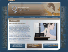 Tablet Screenshot of clinique-femina.com